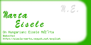 marta eisele business card